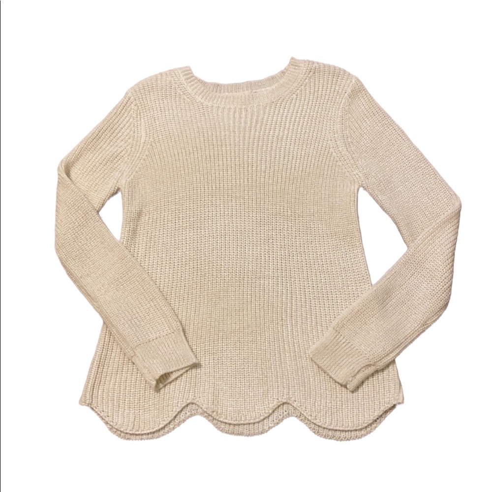 COPPER KEY metallic knit sweater